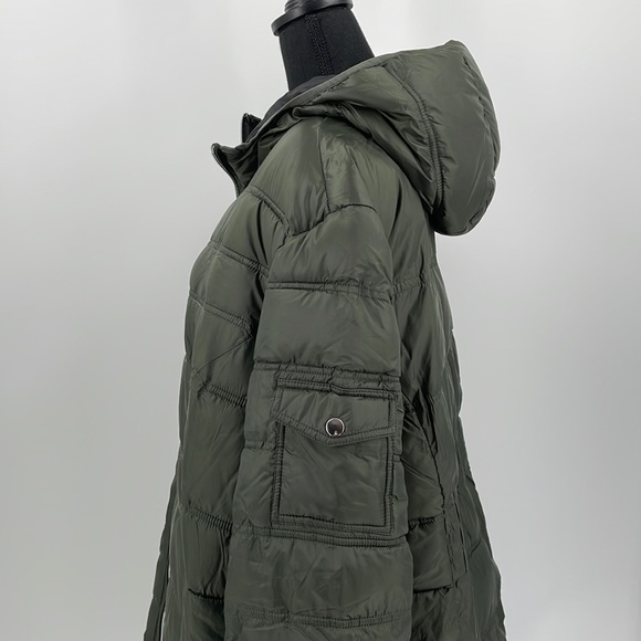 Outdoor Spirit Olive Green Puffer Parka Jacket Coat Plus Size 3X - Picture 5 of 10
